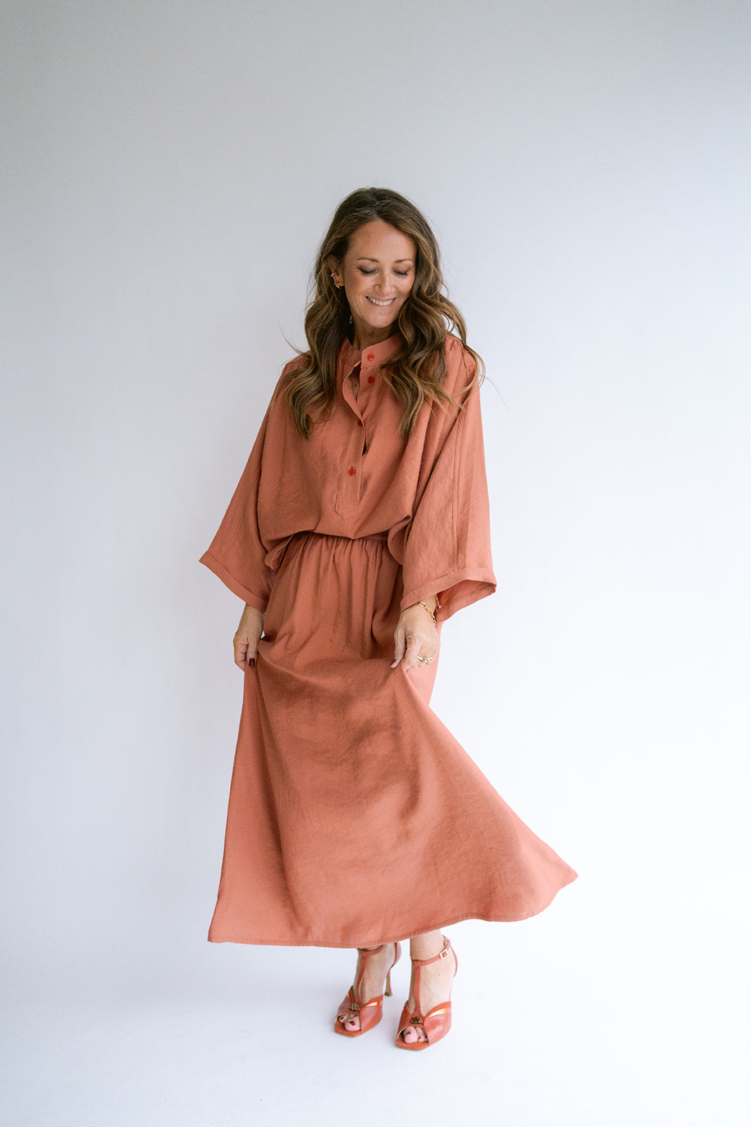 Maya Blouse Brilliant Rust