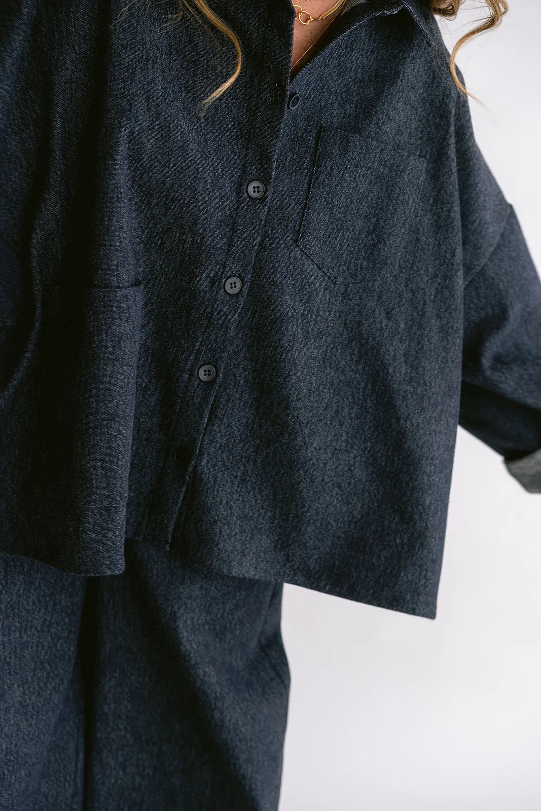 Mon Shacket Dark Navy Jeans