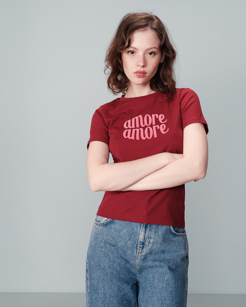 Nicolette T-Shirt Bordeaux