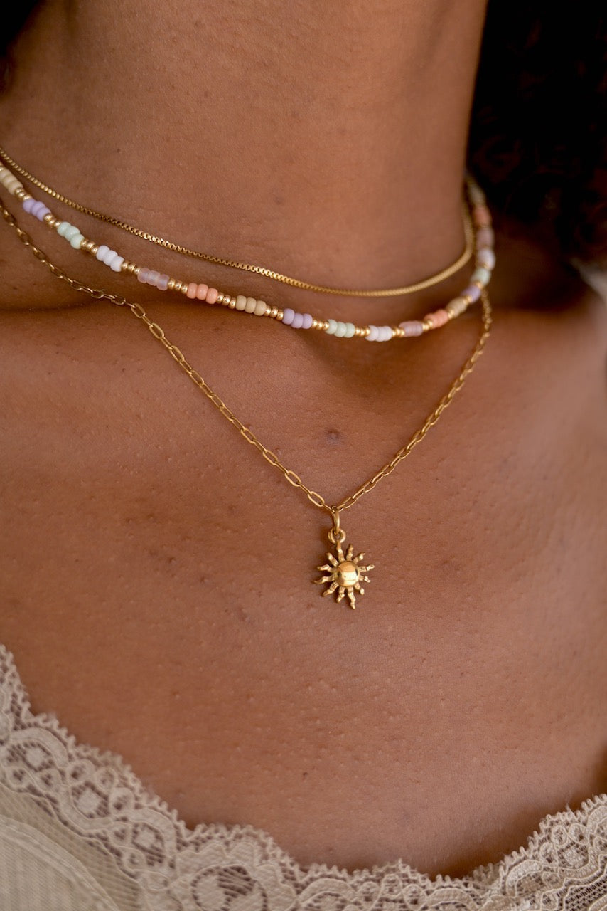 Sun Necklace Gold