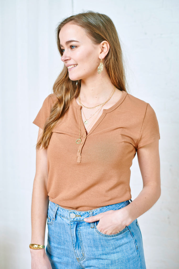 Ceres T-shirt Taupe