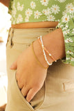 Pink Pearl Bracelet Gold